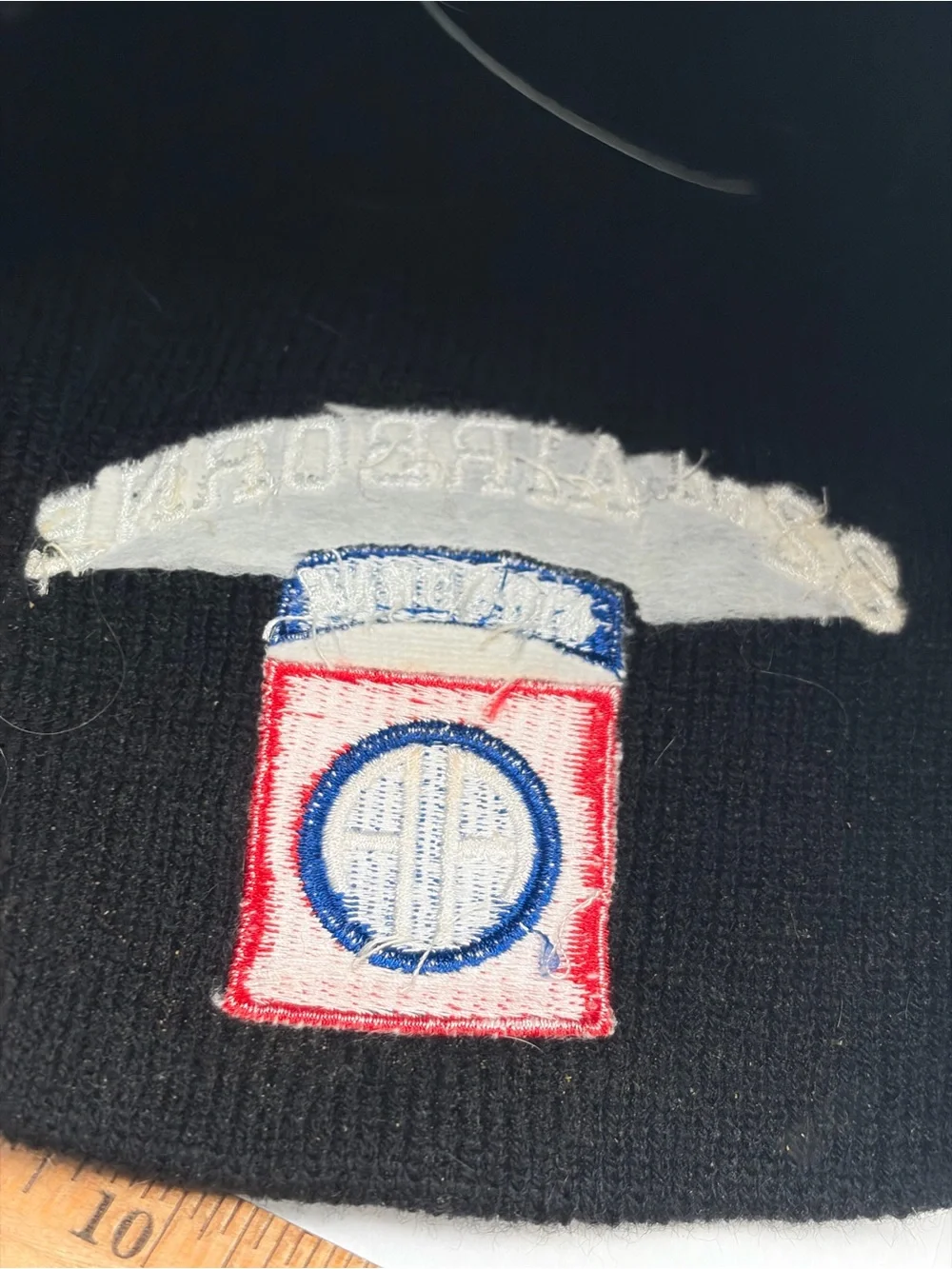 82nd Airborne Beanie Hat - American Army Soldier AA Winter Knitted Black Men New